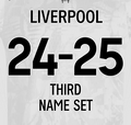 24/25 Liverpool Third Name Set