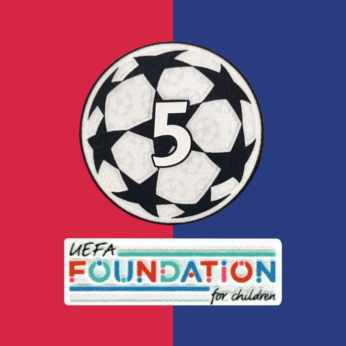24/25 FC Barcelona Champions League Home Name Set and Patch
