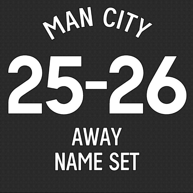 25/26 Manchester City Home & Away Name Set