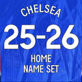 2025/26 Chelsea Home & Third Name Set