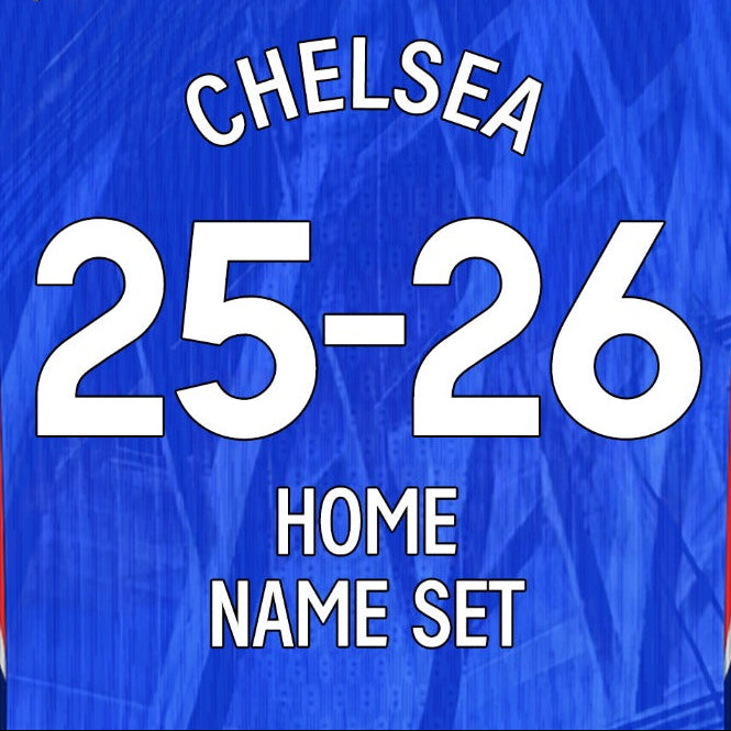 2025/26 Chelsea Home & Third Name Set