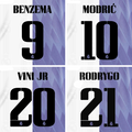 22/23 Real Madrid Champions League Home Name Set