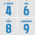 23/24 FC Barcelona Champions League Away Name Set and Patch