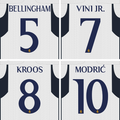 23/24 Real Madrid Champions League Home Name Set