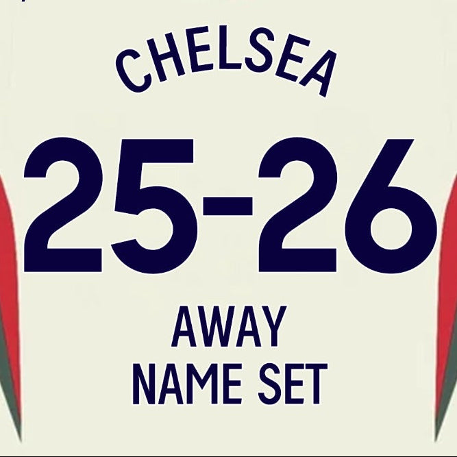 2025/26 Chelsea Away Name Set