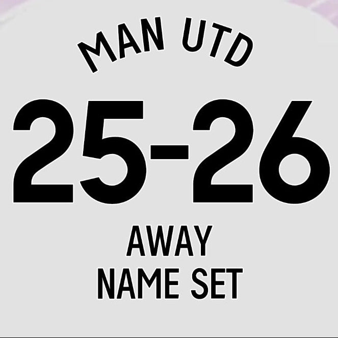 25/26 Manchester United Away Name Set