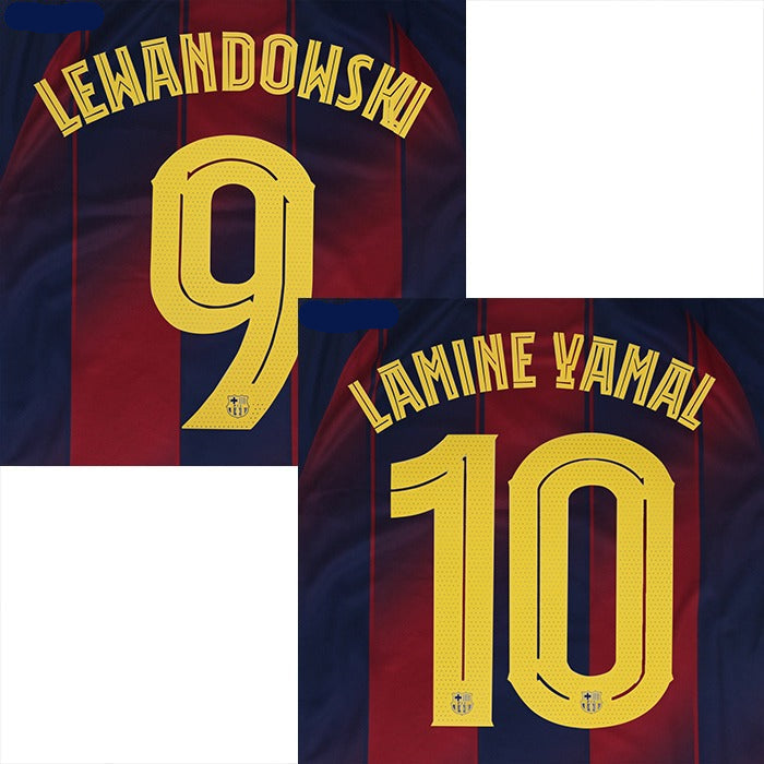 25/26 FC Barcelona Champions League Home Name Set and Patch