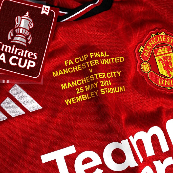 23/24 Manchester United FA Cup Winner Name Set + MDT + Patch