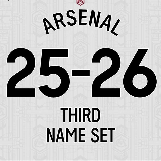 25/26 Arsenal Third Name Set
