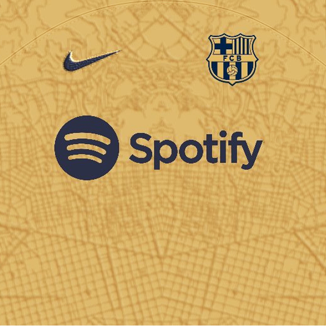 22/23 FC Barcelona La Liga League Away Name Set and Patch
