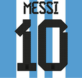 2022 Argentina World Cup 2 Star Home & Away Soccer Name Set