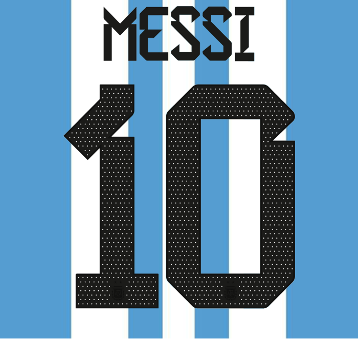 2022 Argentina World Cup 2 Star Home & Away Soccer Name Set