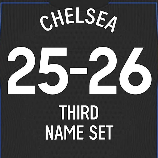 2025/26 Chelsea Home & Third Name Set
