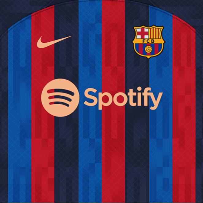 22/23 FC Barcelona Champions League Home Name Set and Patch