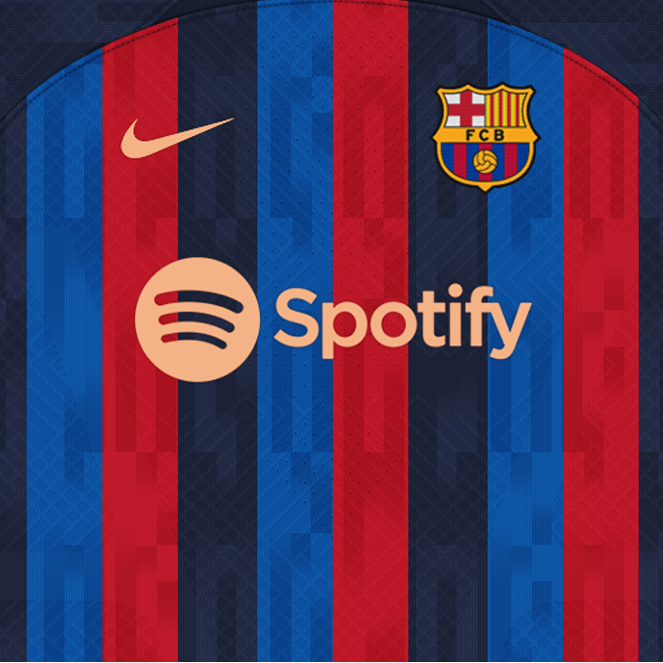 22/23 FC Barcelona La Liga League Home Name Set and Patch