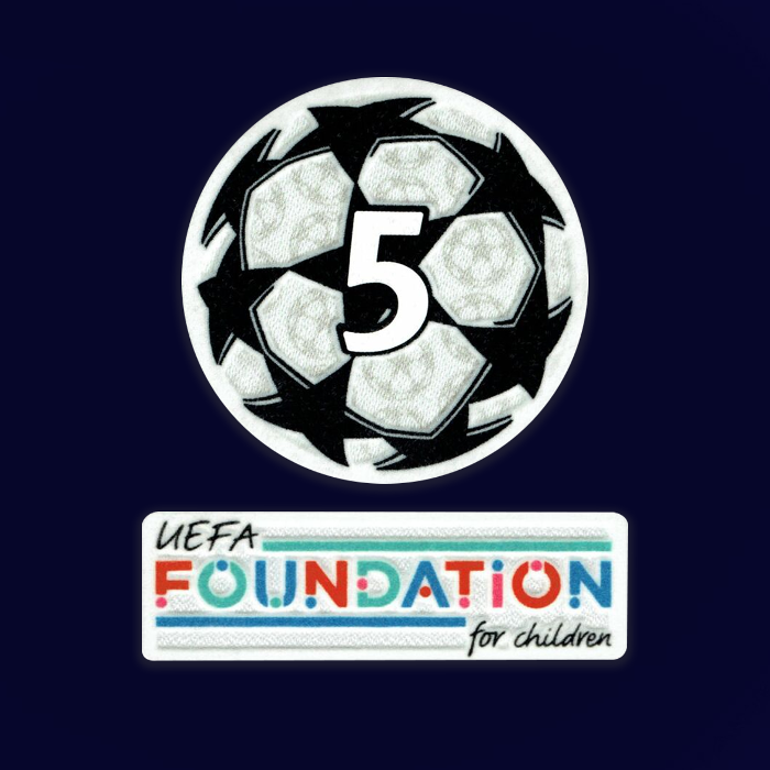 22/23 FC Barcelona Champions League Home Name Set and Patch