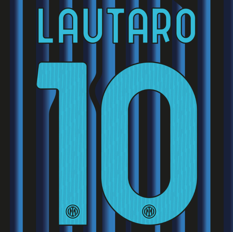 25/26 Inter Milan #10 LAUTARO Seria A & Champions League Home Name Set