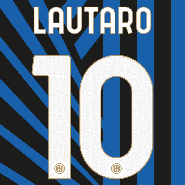 24/25 Inter Milan #10 LAUTARO Seria A & Champions League Third Name Set (Copy)