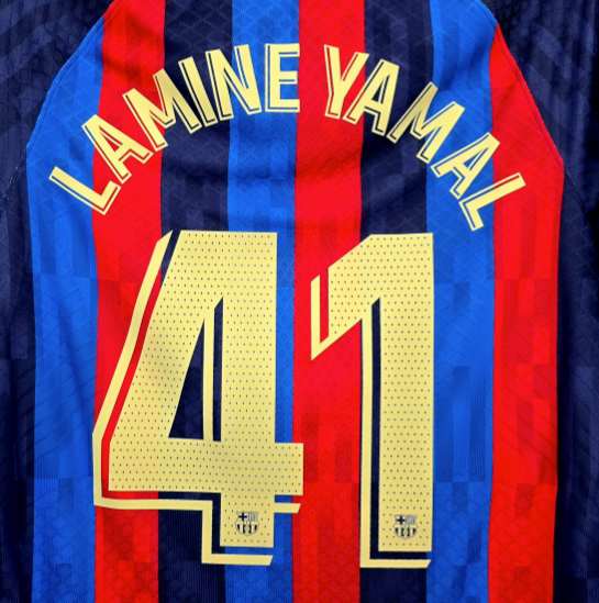 22/23 FC Barcelona La Liga League Home Name Set and Patch