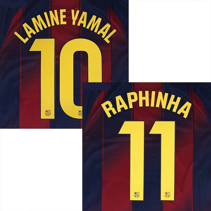 24/25 FC Barcelona La LIga League Home Name Set and Patch