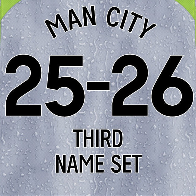 25/26 Manchester City Third Name Set