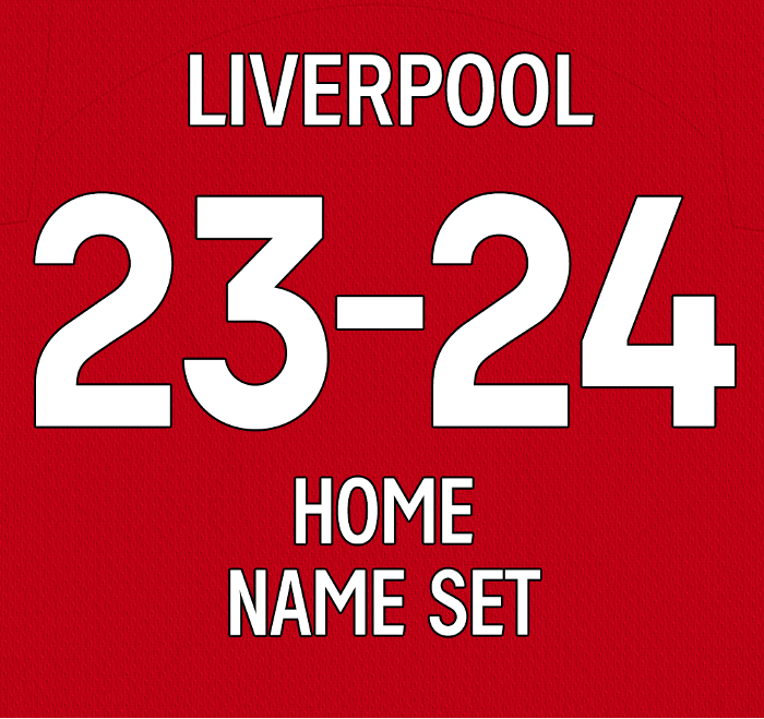23/24 Liverpool Home & Third Name Set