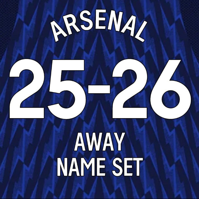 25/26 Arsenal Home & Away Name Set