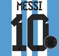 2022 Argentina 3 Star Home Soccer Name Set