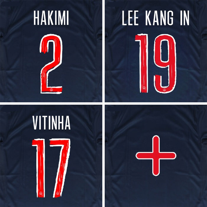 24/25 PSG Winner Champions League Home Name Set and Patch