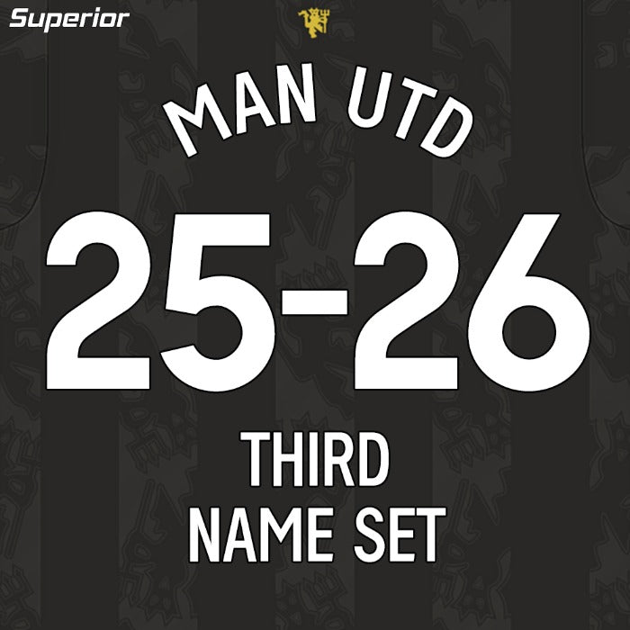 25/26 Manchester United Home & Third Name Set