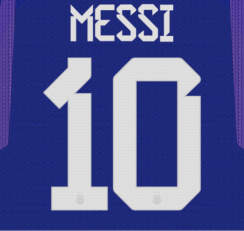 2022 Argentina World Cup 2 Star Home & Away Soccer Name Set