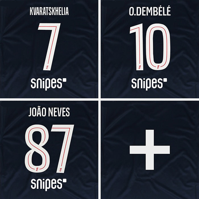 25/26 PSG Ligue 1 League Home Name Set and Patch With Snipes