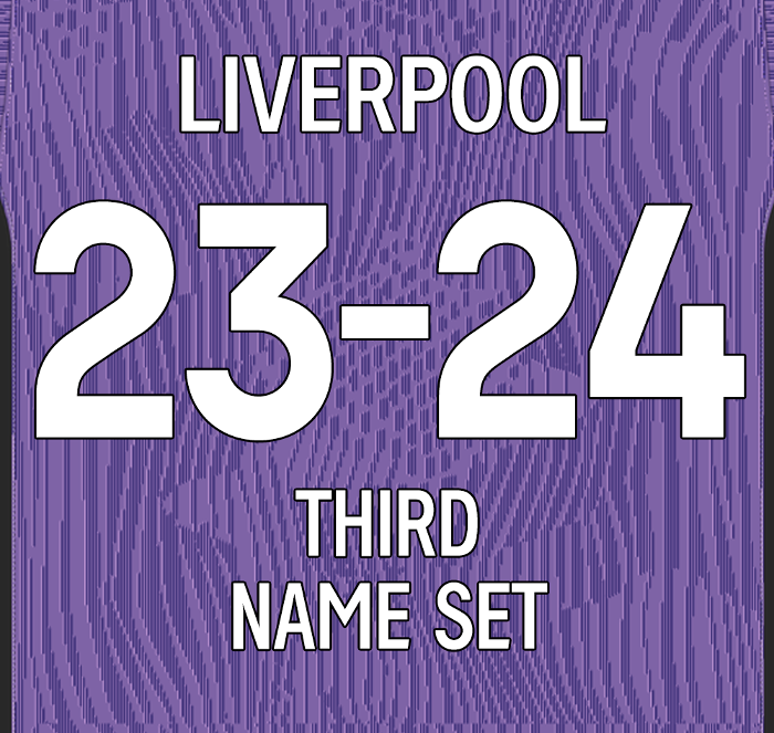 23/24 Liverpool Home & Third Name Set