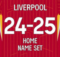 24/25 Liverpool Home & Away Name Set